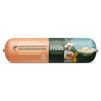 Freshpet Nature's Fresh Roll Grain Free Salmon & Ocean White Fish Recipe Refrigerated Wet Dog Food - 2lbs