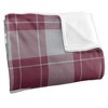 University Of Wisconsinla Crosse Campus Plaid Spirit Silky Touch Super Soft Throw Blanket 50x60 - 3 of 4