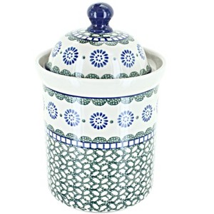 Blue Rose Polish Pottery 491 Ceramika Small Canister - 1 of 1