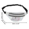 Unique Bargains Stylish Multi-Color Iridescent Holographic Sports Waist Bag 1 Pc - 3 of 4