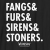 Boy's Wednesday Fangs & Furs & Sirens & Stoners T-Shirt - 2 of 4