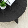 Vynxaria Wooden Round Coffee & End Tables ¨C Modern Minimalist Design with Cross Legs for Living Room & Home - 4 of 4