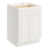 CASAINC 24 in. W x 34.5 in. H x 24 in. D Base Kitchen Cabinet with Drawer and Double Doors – Plywood Frame, Full Overlay, Soft-Close, RTA - 2 of 4