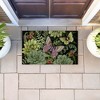 Stupell Industries Dark Succulents Midnight Garden Printed Outdoor Door Mat, design by Nicole Tamarin, 18"x30" - 3 of 4