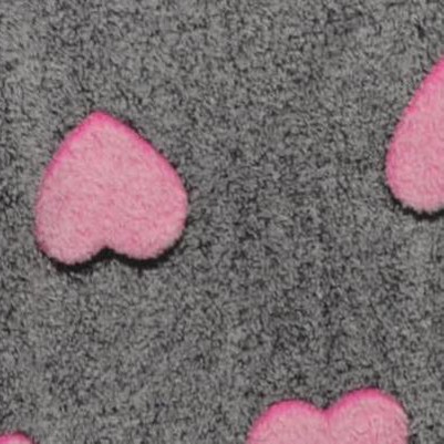 black & fuchsia heart print