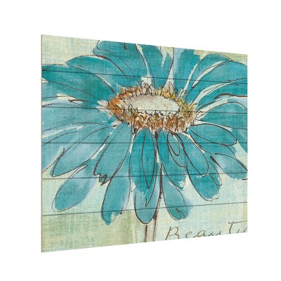 Chris Paschke 'Spa Daisies I' Multi Panel Art Set Large 3 Piece