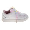 Sweethearts White Girls' Sneakers with Rainbow Laces & Heart Charms (Toddler) - 3 of 4