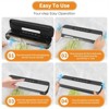 Automatic Food Vacuum Sealer, Silver, 60Kpa with 10 Bags & Built-In Cutter, Compact Food Preservation System for Home Kitchen - 3 of 4