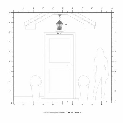 Hamilton Textured Black 3-Light Outdoor Pendant with Clear Beveled Glass