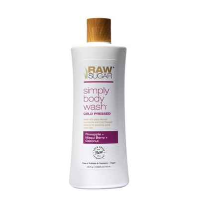 Raw Sugar Pineapple + Maqui Berry + Coconut Simply Body Wash - 25 fl oz_2