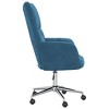 vidaXL Relaxing Chair Blue Velvet - 4 of 4