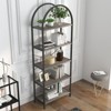CuisinSmart 5-Tier Arched Open Display Racks, Industrial Freestanding Bookshelves, Tall Storage Rack Organizer for Bedroom Living Room Office - 3 of 4