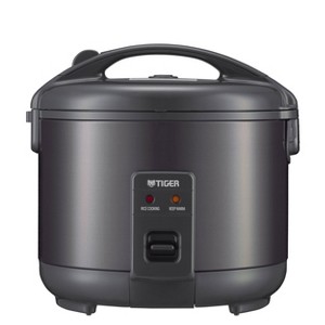 Tiger 3 Cup Capacity White Rice Cooker Obsidian Black - 1 of 4
