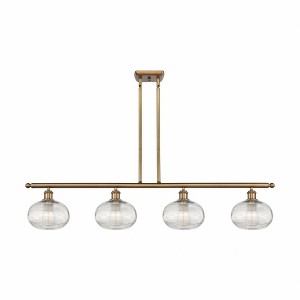 Ithaca - 4 Light Stem Hung Island In Industrial Style-8.75 Inches Tall and 48 Inches Wide - 1 of 1