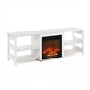 HOMLUX Fireplace TV Stand for up to 75" TV with Storage Shelves - 2 of 4
