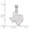 Black Bow Jewelry Sterling Silver Texas A&M Aggies NCAA Medium Pendant - 2 of 3