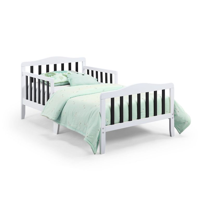 Olive &#38; Opie Twain Toddler Bed - White/Black, 4 of 7