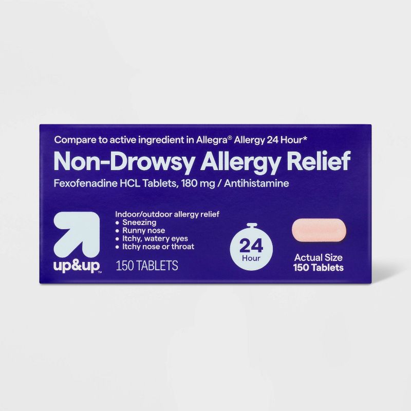 Fexofenadine Hydrochloride Allergy Relief Tablets - up & up™, 1 of 7