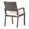 2pk Modern Wicker Outdoor Dining Chair with Cushions Armrest Patio Chairs-Tanpinhause - 4 of 4