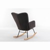 NicBex Rocking Chair Accent Chair Mid Century Modern Glider Rocking Chair with Padded Seat for Living Room, Bedroom - 3 of 4