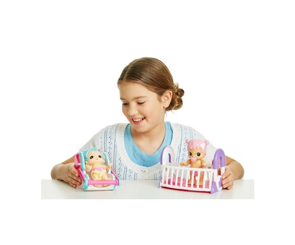 Little Live Bizzy Bubs&#153; - Peek-a-Boo Baby Swirlee & Cute Carrier Playset