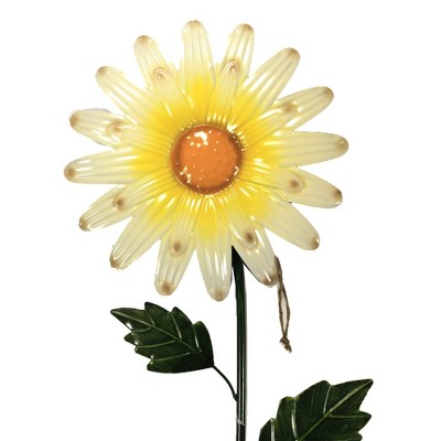 Home & Garden 59.0" Daisy Flower Stake Yard Decor Poke Flower Garden Direct Designs International  -  Decorative Garden Stakes