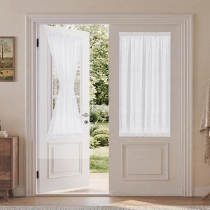 NICETOWN Door Curtain Decorative Wrinkle Resistant Privacy Sheer for ...