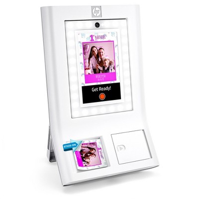 HP Sprocket Photobooth 3" x 4" Color Photo Printer with Touch Screen, LED Ring Light, Wi-Fi & More!