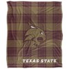 Texas State University Campus Plaid Spirit Silky Touch Super Soft Throw Blanket 50x60 - 2 of 4