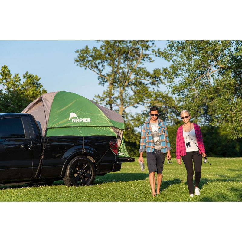Napier Backroadz 13 Series 3 Season 2 Person Camping Tent with Rain Fly and Carry Bag for Full Size Crew Cab Truck Bed 5.5 to 5.8 Feet, 4 of 7