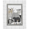 Sweet Jojo Designs Boy, Girl, Unisex/Gender Neutral Toddler Bedding Set Woodland Friends Grey and White 5pc - image 2 of 4