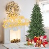 Whisen 6FT Artificial Christmas Tree, 1168 Branch Tips, Full Lush Hinged Pine with PE+PVC Mixed Needles, Sturdy Metal Stand - Green - 3 of 4
