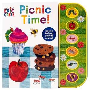 World of Eric Carle - Picnic Time! Textured Sound Board Book Touch & Feel Textured Sound Pad for Tactile Play (Board Book) - 1 of 4