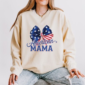 Simply Sage Market American Mama Coquette Lightweight Garment Dyed Sweatshirt - 1 of 4