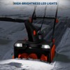 Corded Electric Snow Blower with 180° Rotating Chute & LED Lights 2200W Brushless Motor Clears 20" Wide, 12" Deep Path Up to 25 Ft for  Walkways - 3 of 4