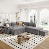 NicBex Modular 90.6" L Shape Sectional Sofa Sleeper Couch Set with Storage Space for Living Room - 4 of 4