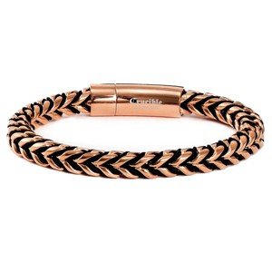 Crucible Men's Polished Franco Chain Steel Bracelet (8mm Wide) - 8" - 1 of 4