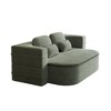 Maliang 75'' 2-in-1 Foldable Sofa,Convertible Sleeper Foam Sofa Bed with Multi Functional Blanket,Lounge Sofa - 2 of 4