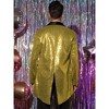 INSPIRE CHIC Men's Shawl Lapel Wedding Party Shiny Sequin Tuxedo Tailcoat - 3 of 4