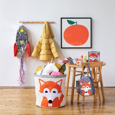 Fox Design Collapsible Kids Storage Bin