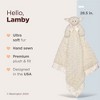 Bearington Baby Lamby Cuddle Me Sleeper, Cream Lamb Large Size Security Blanket, 28.5" x 28.5" - 2 of 4