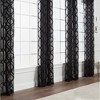 Chanasya 2pk Moroccan Embroidered Grommet Textured Sheer Window Curtain Panels - Set of 2 - image 2 of 4