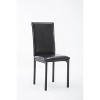 Set of 4 Arjen Dining Chairs Black - Boraam: Faux Leather, Metal Frame, Contemporary Style - 2 of 4