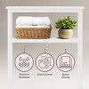 Alaterre Furniture 2-Tier 27"x48" Coventry Freestanding Over-the-Toilet Bathroom Storage Shelf for Toiletries/Towels and Decor White - 4 of 4