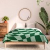 Deny Designs Mariamariacreative Play Checkers Sage Queen/Full Comforter and Sham Set (2-3pc Set) - 3 of 4