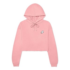 Dalix Ghost Embroidered Fleece Hoodie Cold Fall Winter Women - 1 of 4