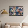 Art Remedy Jewel Flowers Colorful buterfly and flowers wall art Framed - 2 of 4