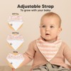 8pk Organic Baby Bandana Bibs, Baby Drool Bibs for Baby Boy, Girl, Baby Bibs for Infant, Newborn - 3 of 4