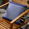 TOWN & COUNTRY TERRA Alara Solid Border Handcrafted Indoor Outdoor Decorative Pillow - 2 of 4