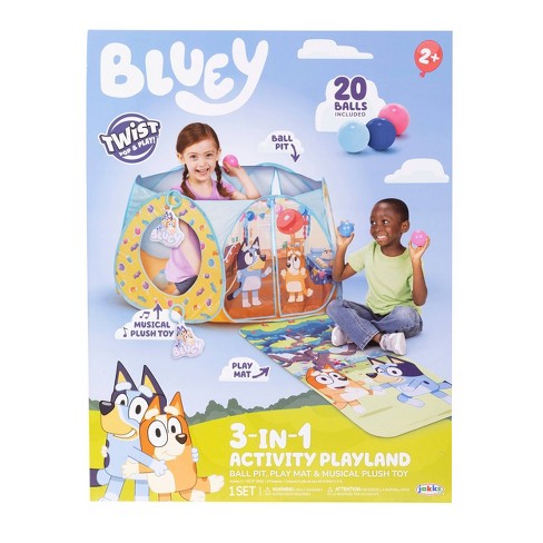 Bluey - Pop N Fun Play Tent - Pops up in Seconds and Easy Storage